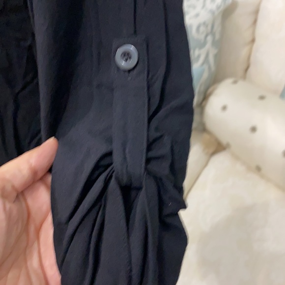 American Rag Black Lightweight Ruffled Jacket - Picture 4 of 10